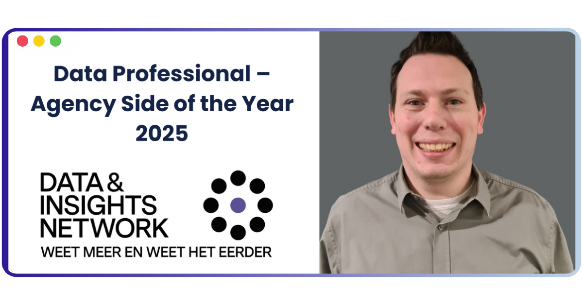News flash: Harm van der Schans Nominated for ‘Data Professional – Agency Side of the Year 2025’!